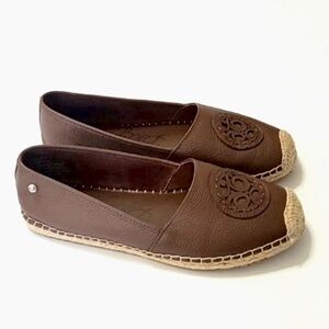 Brighton Groove brown  Leather slip-on espadrille women's size 7